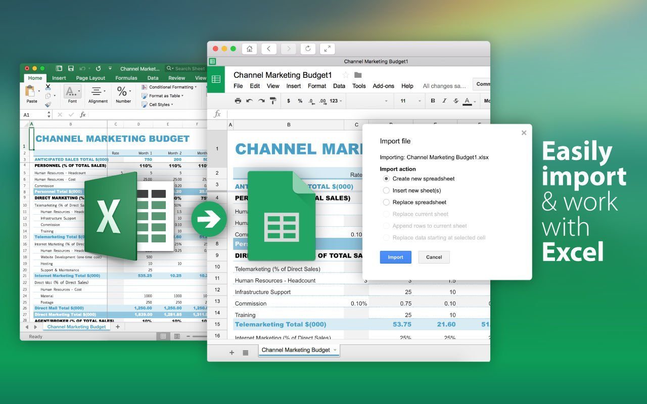 download spreadsheet for mac free